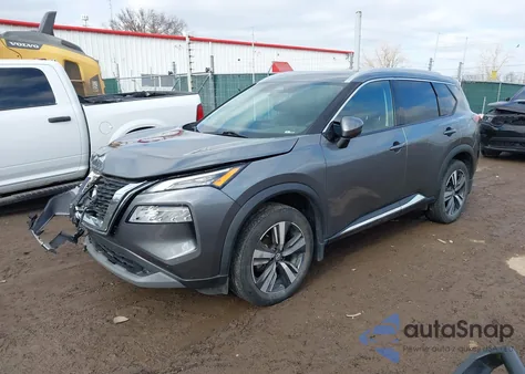 2021 Nissan Rogue Sl Intelligent Awd z USA, uszkodzony, nr VIN 5N1AT3CB9MC844564